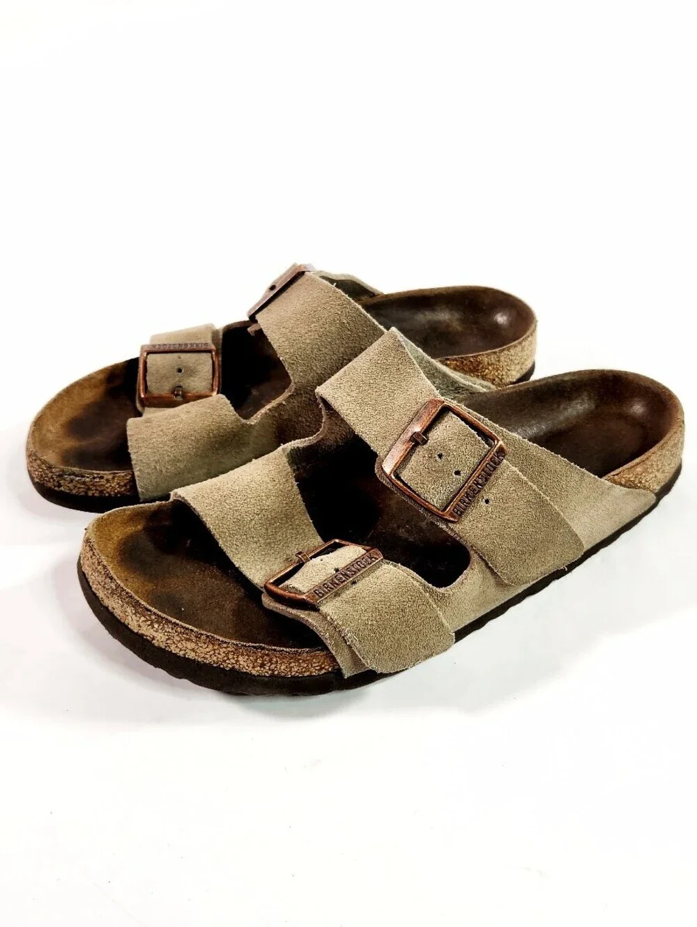 Birkenstock Suede Leather Two-Strap Sandals